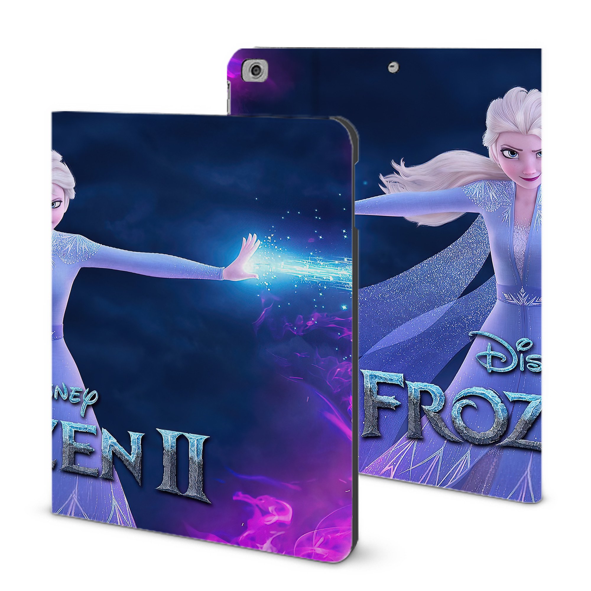 （画像用） アナと雪の女王 アンナ エルサ Frozen Anna Elsa IPad ケース ブック型 PUレザー TPU 耐衝撃 軽量 薄型 ペン収納なし 全面保護 IPad 各モデル対応